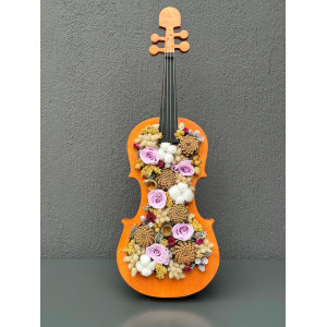 DEKORATİF KEMANDA LİLA SOLMAYAN GÜL